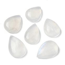 Rainbow Moonstone Бусины из натурального радужного лунного камня, без отверстия , слеза, 30~33x21~23x8.5~10 мм