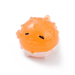 Fish Светящаяся смола морские животные дисплей украшения, светится в темноте, микро пейзаж украшение аквариума, рыба, 22x18x16 мм