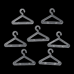 Clear Transparent Acrylic Earring Display Accessories, for Earring Organizer Holder, Clothes Hanger shape, Clear, 4.2x5.95x0.3cm, Hole: 2mm