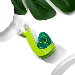 Лайм Заколки для волос с когтями из ацетата целлюлозы (смола), улитка, аксессуары для волос для женщин и девочек, желто-зеленые, 80~100 мм