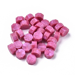 Серо-розавый Частицы сургуча, для ретро печать печать, восьмиугольник, увядшая роза, 9 мм, около 1500 шт / 500 г