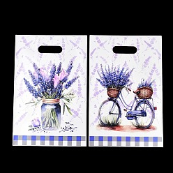 Mixed Shapes 50шт. 2 стили, полиэтиленовые пакеты для упаковки, прямоугольник с лавандой, разнообразные, 25x16.3x0.01 см, 25 шт / стиль