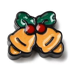 Christmas Bell Кабошоны из непрозрачной рождественской смолы, для изготовления ювелирных изделий, Рождественский колокольчик, 18x21.5x5 мм