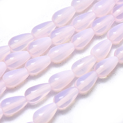 Опал Opalite бисер пряди, слеза, 10.5x6.5 мм, отверстие : 0.8 мм, около 38 шт / нитка, 15.35 дюйм (39 см)