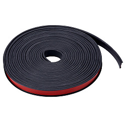 Черный Самоклеящаяся гибкая молдинговая отделка из ТПЭ, потолочная лепнина, отделка стен под мебель, чёрные, 19x2 мм, около 8 м / рулон
