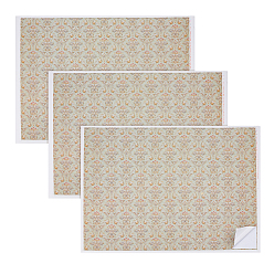 Светлый Стально-синий Обои для гостиной и спальни с мини-кукольным домиком, лист декоративных наклеек для кукольного домика, цветочным узором, светло-стальной синий, 480x360x0.2 мм