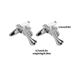 Труба Сплава запонки, для аксессуаров одежды, труба, 22x7 мм