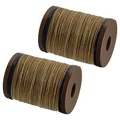 Верблюжий 90М круглый вощеный шнур из полиэстера, для diy craft, верблюжие, 0.5 мм, около 98.43 ярдов (90 м) / рулон