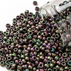 (709) Matte Color Iris Violet TOHO Round Seed Beads, Japanese Seed Beads, (709) Matte Color Iris Violet, 8/0, 3mm, Hole: 1mm, about 10000pcs/pound