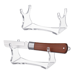 Прозрачный Акриловая подставка для меча катана, кронштейн самурайский меч дисплей мольберты, прозрачные, 12x4.9x6 см
