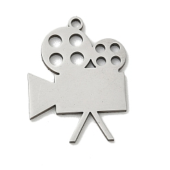 Нержавеющая Сталь Цвет 201 подвески из нержавеющей стали, подвески для кинопроектора, цвет нержавеющей стали, 21.5x16x1 мм, отверстие : 1.5 мм