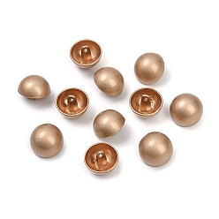 Light Gold Alloy 1-Hole Buttons, for Sewing Crafting, Half Round, Light Gold, 15.5x12.5mm, Hole: 2mm