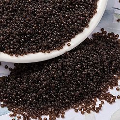 (RR2400) Прозрачный Темный Топазовый Миюки круглые бусины рокайль, японский бисер, 15/0, (rr 2400) прозрачный темный топаз, 15/0, 1.5 мм, отверстия : 0.7 mm, около 250000 шт / фунт