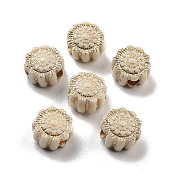 пшеница Покрытие акриловыми шариками, золотой металл обвитыми, плоско-круглые, цвет пшеницы, 12x8 мм, отверстие : 4 мм, 724 шт / 500 г