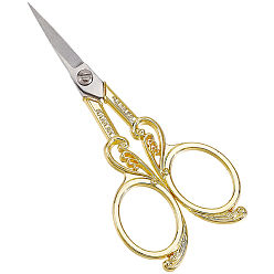 Сердце 1 ножницы из нержавеющей стали для ПК, ножницы для вышивания, швейные инструменты, золотые, сердце, 111x48x5.5 мм