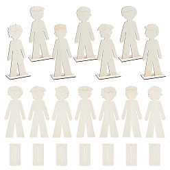 Античный Белый Деревянные украшения для мальчиков, для украшения рабочего стола домашнего офиса, старинный белый, 80x40x180 мм