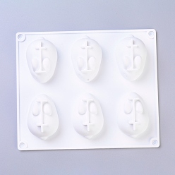 White Bunny Silicone Molds for Easter, Resin Casting Molds, For UV Resin, Epoxy Resin Jewelry Making, Rabbit, White, 201x169x38mm