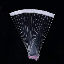 Clear OPP Cellophane Bags, Rectangle, Clear, 31~31.3x5cm, Unilateral Thickness: 0.045mm, Inner Measure: 26x5cm