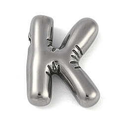 Letter K Антикоррозийные 304 подвески из нержавеющей стали, Письмо K, 17.5x13.5x5 мм, отверстие : 2 мм