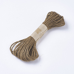 Верблюжий Джутовый шнур, джутовая струна, джутовый шпагат, для изготовления ювелирных изделий, верблюжие, 1.5~2 мм, около 10.93 ярдов (10 м) / пачка