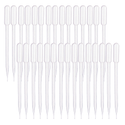 Белый Одноразовые пластиковые пипетки для переноса, эфирные масла пипетки слезинка, белые, 210x14.5 мм, емкость: 5 мл (0.17 жидких унций)