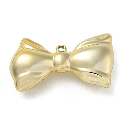 с Золотистым Покрытием Покрытие акриловые подвески, бантом, с золотым покрытием, 32x57x15.5 мм, отверстие : 2.6 мм