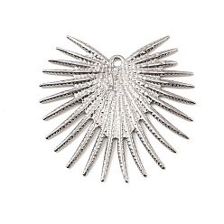 Нержавеющая Сталь Цвет 304 подвески из нержавеющей стали, солнечные чары, цвет нержавеющей стали, 44x44.5x1.5 мм, отверстие : 2 мм