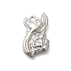 Нержавеющая Сталь Цвет Антикоррозийные 304 подвески из нержавеющей стали, очарование орла, цвет нержавеющей стали, 21.5x16.5x4 мм, отверстие : 2 мм