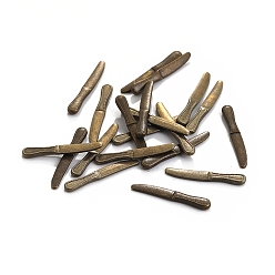 Античная Бронза 100шт. сплав серебра миниатюрные украшения, аксессуары для домашнего кукольного домика с микро-ландшафтом, притворяясь опорными украшениями, нож, античная бронза, 21x3x1 мм