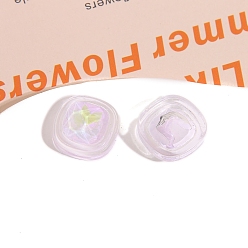 Кристалл Cmолы кабошон горный хрусталь, квадратный, кристалл, 23x23 мм