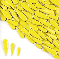 Желтый 3 стили фарфоровая мозаичная плитка в форме капли, для поделок из мозаики своими руками, рамки для картин и многое другое, желтые, 21~40x8~12x4 мм, около 100 г / набор