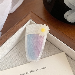 чертополох Заколки для волос в форме когтей из ацетата целлюлозы, аксессуары для волос в форме напитка для женщин и девочек, чертополох, 40x30 мм