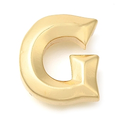 Letter G Стойки обшивки латунные подвески, долговечный, без кадмия и без свинца, подвески с буквой az~z, Буква G, 17.5x16x6 мм, отверстие : 3.5x2 мм