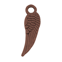 Красная Медь Тибетском стиле сплава крыла шармов, без свинца, без кадмии и без никеля, Красная медь, 17x5x1 мм, Отверстие : 2 мм , около 2530 шт / 1000 г