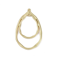 Light Gold Подвески из сплава без кадмия, слеза, золотой свет, 47.5x29x1.5 мм, отверстие : 1.4 мм