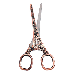 Красная Медь 304 ножницы нержавеющие, Эйфелева башня, Красная медь, 14x5.3x0.35 см
