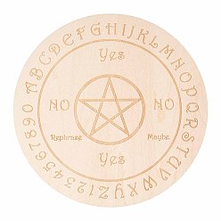 Звезда Неокрашенные деревянные доски, украшение дома, плоско-круглые, звезда картины, 149x2.8 мм