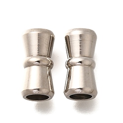 Нержавеющая Сталь Цвет 201 из нержавеющей стали бусы, колонка, анти-тускнение, цвет нержавеющей стали, 12x6 мм, отверстие : 3.5 мм