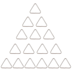 Платина 16шт. треугольные железные соединительные кольца, платина, 41.5x45x4 мм, внутренний диаметр: 34x37.5 мм