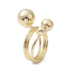 Golden Brass Adjustable Rings, Cadmium Free & Nickel Free & Lead Free, Golden, Inner Diameter: 19mm