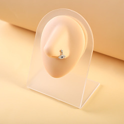 Evil Eye 316l хирургические кольца для носа из нержавеющей стали с микропрорезью и прозрачным кубическим цирконием в форме буквы L, цвет нержавеющей стали, злые глаза, 7 мм, штифты : 0.8 мм