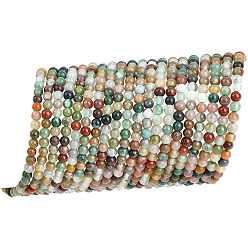 (RRHB277) Кристалл на подкладке из медово-бежевого цвета 4 Нити из натурального индийского агата, класс А, круглые, 2 мм, отверстие : 0.8 мм, около 163 шт / нитка, 15.5'' (39.37 см)