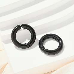 Золотой 201 из нержавеющей стали манжета серьги, ионное покрытие (ip), золотые, 13x2.5 мм