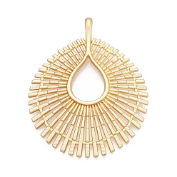 Золотой Большие подвески из сплава с покрытием, прелести из перьев, без свинца, без никеля и без кадмия, золотые, 67x55.5x6.5~7 мм, отверстие : 3.5x5.5 мм