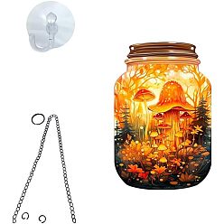 Гриб Акриловые подвесные украшения, украшение сада и дома, гриб, 150x105 мм