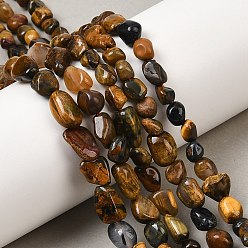 Петерсит Натуральные пиеттеритные бусины, самородки, упавший камень, 5~13.5x4~8x4~7 мм, отверстие : 0.9~1 мм, около 55~57 шт / нитка, 15.24~15.63'' (38.7~39.7 см)