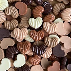 Food Непрозрачные кабошоны из смолы, имитация еды, разноцветные, цвет шоколада, 11x14x5 мм