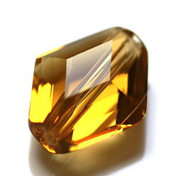 (932FM) Темно-синий аква-матовый с подкладкой Имитация Австрийские кристаллические шарики, класс AAA, граненые, двухконусные, темно-золотистые, 10x8x4.5 мм, отверстие : 0.9~1 мм