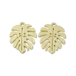 Light Gold Подвески из сплава , очарование листьев монстеры, золотой свет, 21.5x17x1 мм, отверстие : 1.6 мм