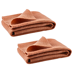Chocolate 2Pcs Wool Fabric, for DIY Crafts Sewing Accessories, Chocolate, 100x50x0.2cm